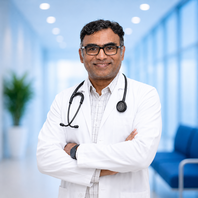 Portrait of Dr Gundam Murali Mohan Reddy, Nephrology specialist at Wellness Hospitals
